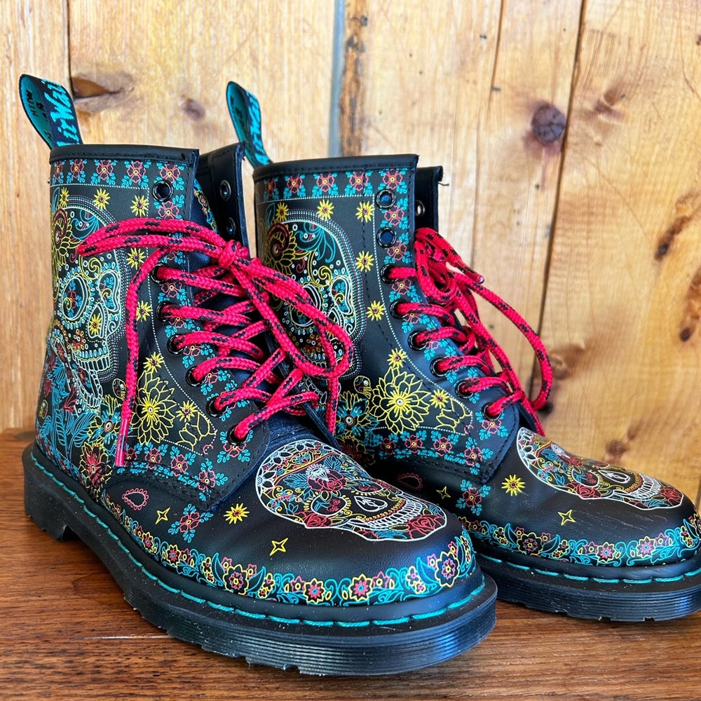 Doc Martens Day of the Dead Boots New